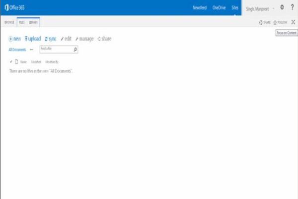 file liberary option in sharepoint